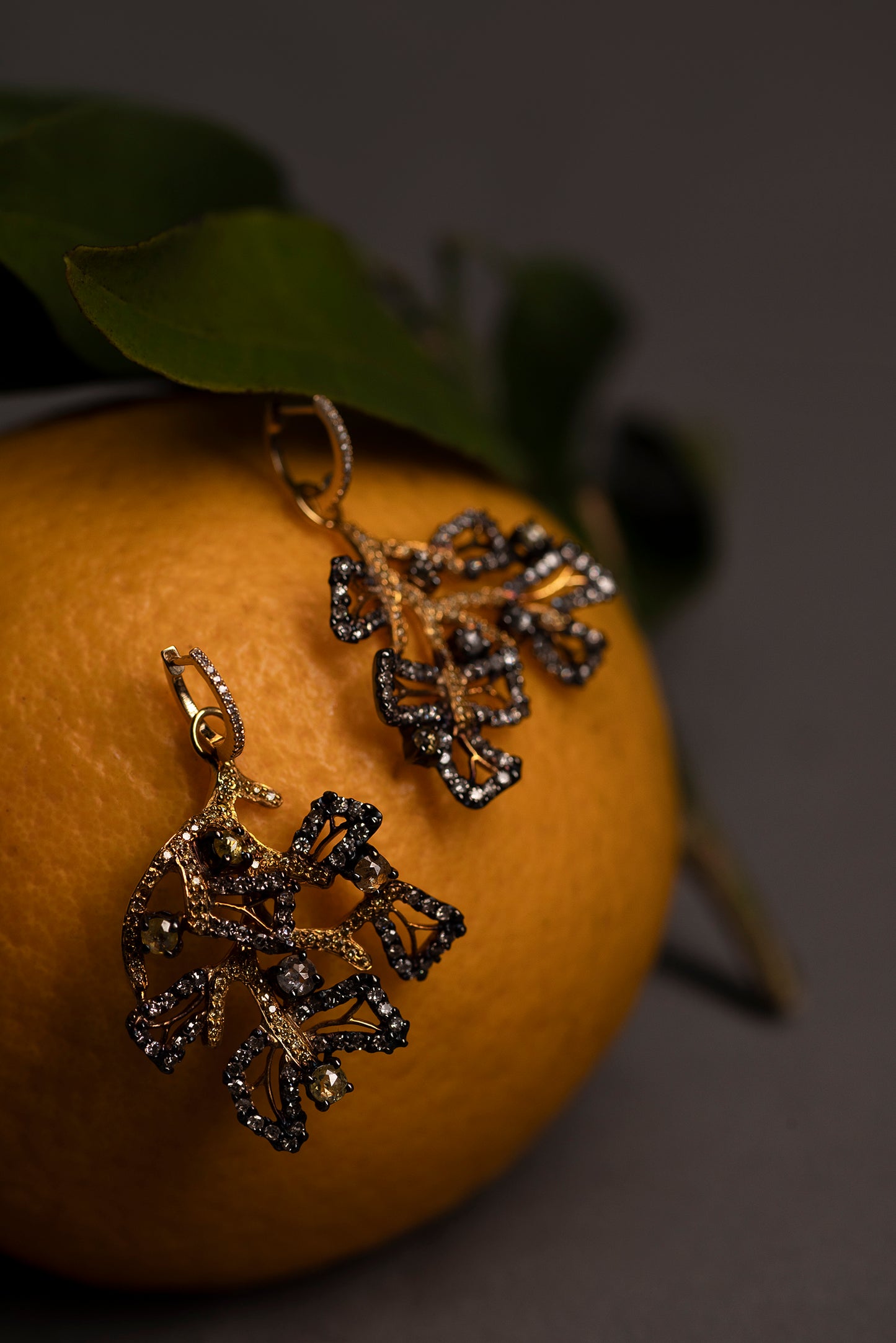 Diamond Pendant Earrings